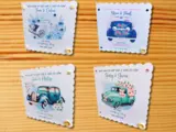 Gay wedding card for son and son in law vintage car