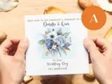 Lesbian wedding card for daughter and daughter in law floral