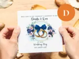 Lesbian wedding card for daughter and daughter in law floral