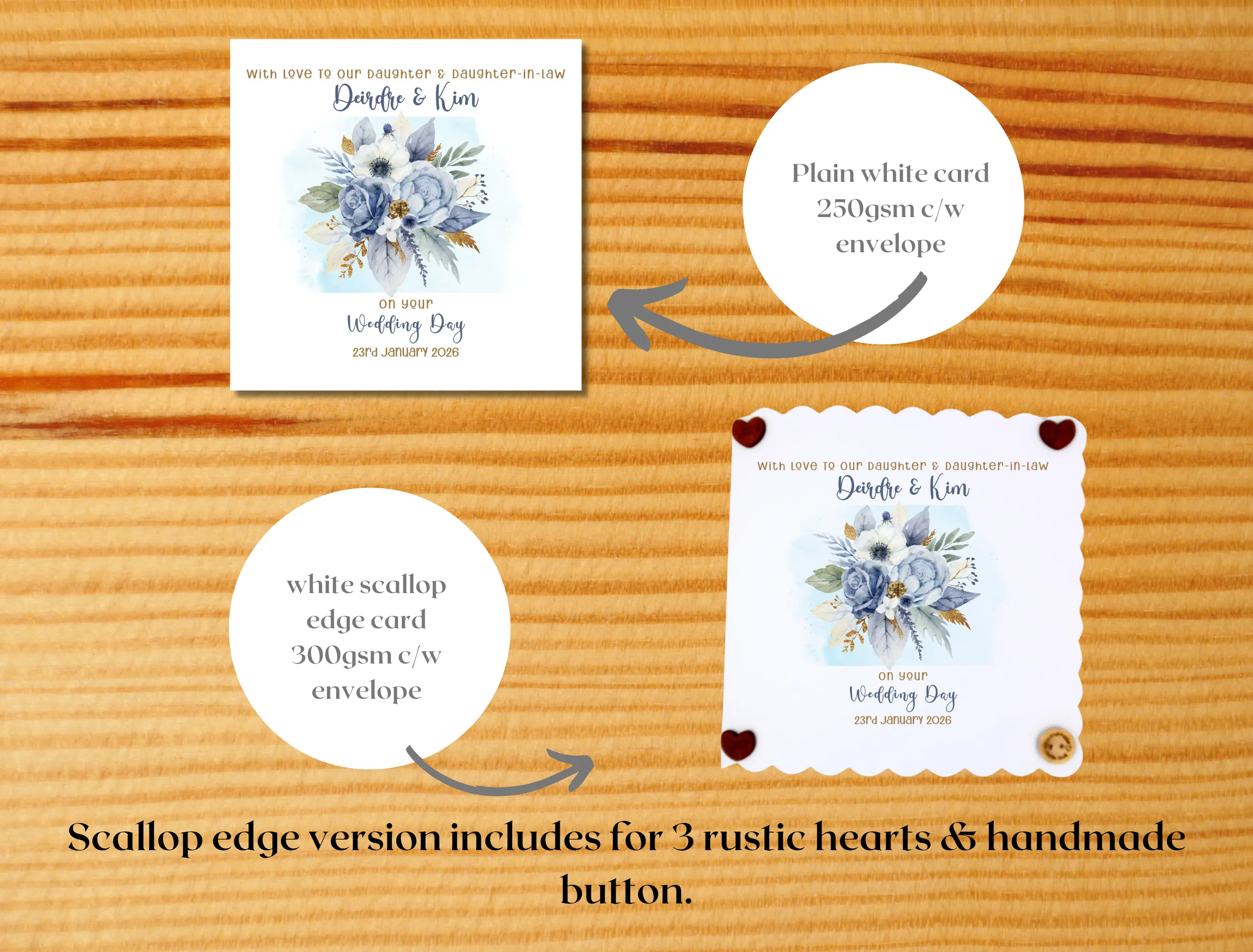 Lesbian wedding card for daughter and daughter in law floral