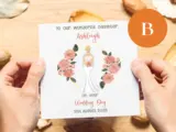 Personalised daughter wedding day card