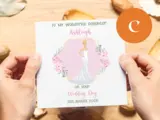 Personalised daughter wedding day card