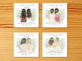 Personalised handmade irish wedding card sister best friend