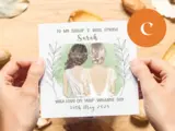 Personalised handmade irish wedding card sister best friend