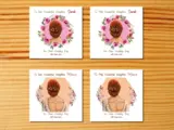 Personalised wedding card for daughter with red hair