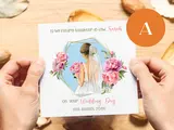 Personalised wedding card future daughter-in-law flowers
