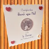 Personalised wedding card silver tree of life