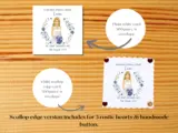 Personalised wedding card sister best friend cousin blue floral modern