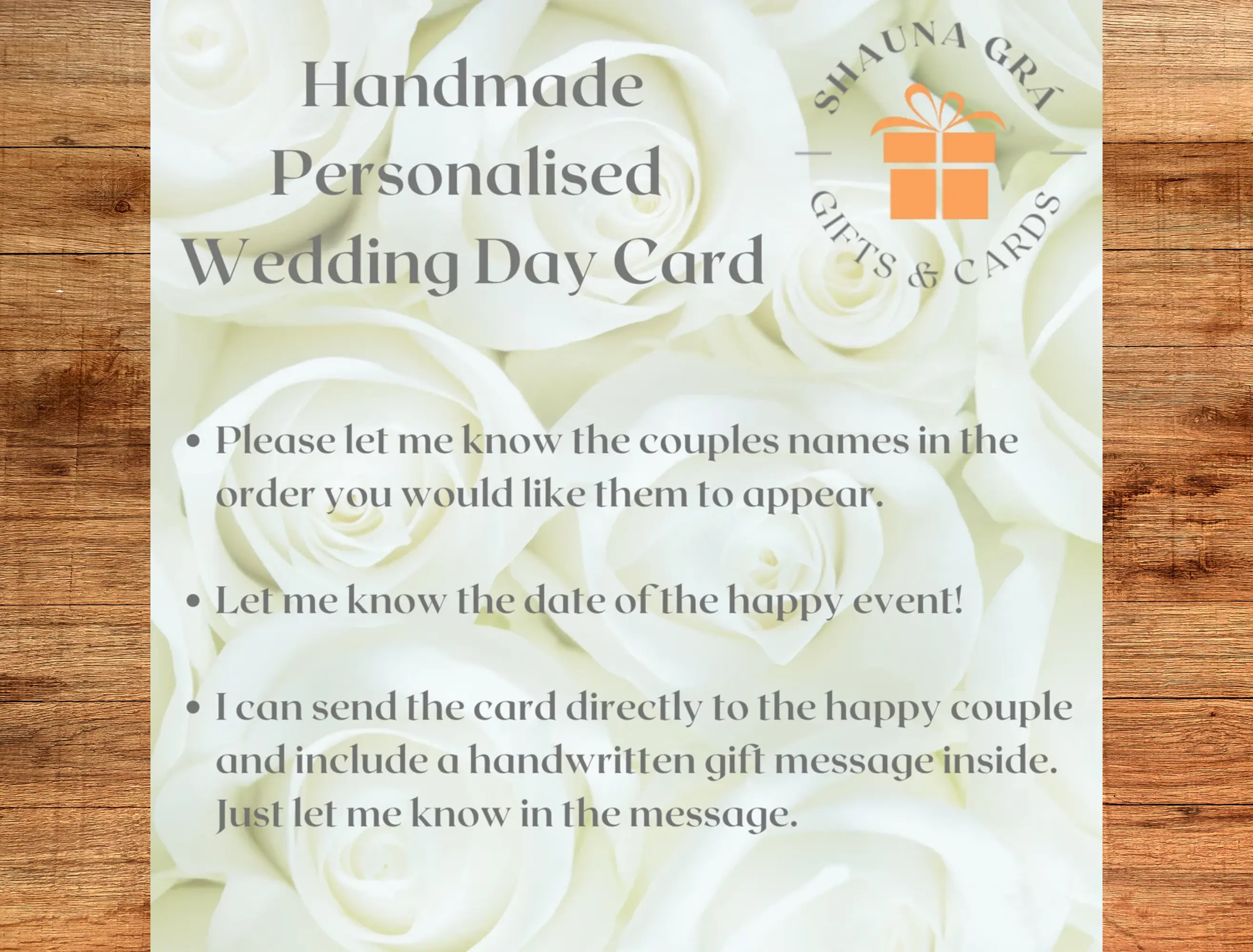 Personalised wedding day congrats card for mr and mrs
