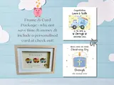 Cute personalised baby boy frame dumper trucks toys