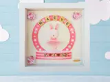 Personalised baby girl frame ballerina bunny