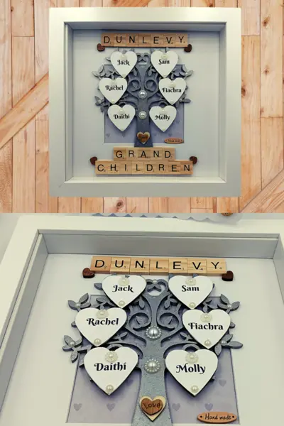 Personalised Grandparents Family Tree Gift Frame