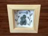 Pebble art frame for a couples new home with key