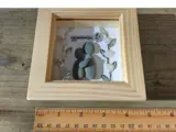 Pebble art frame for a couples new home with key