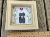 Pebble art frame new home engaged couple