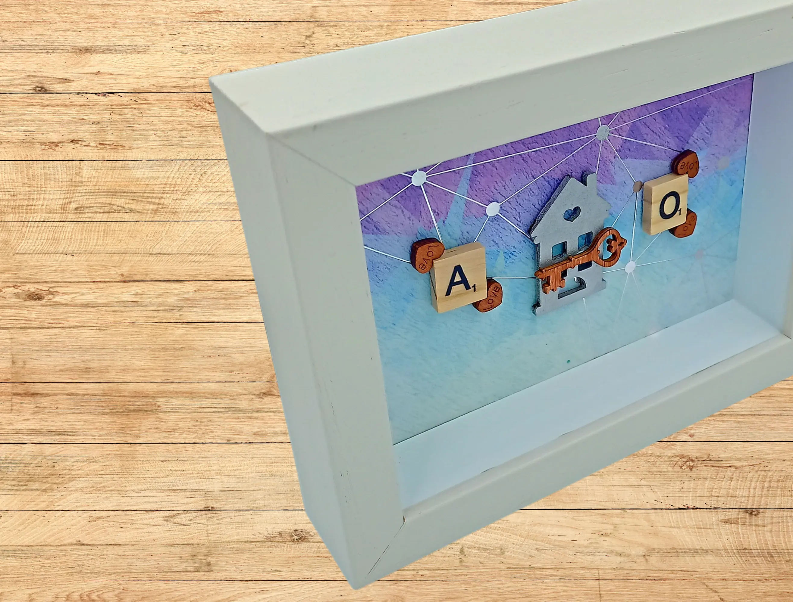 Personalised modern new home gift frame
