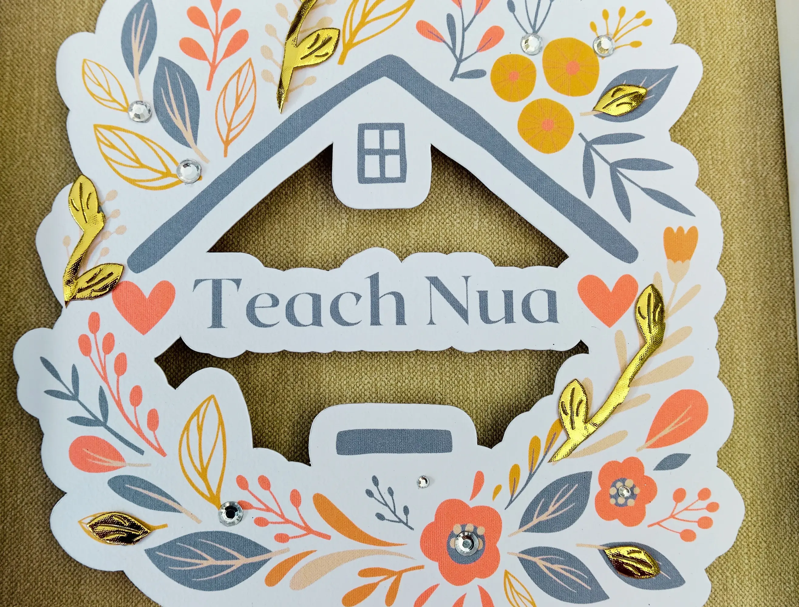 Teach nua irish new home gift frame