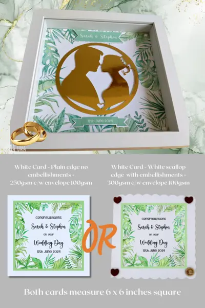 Customised wedding frame token gift idea